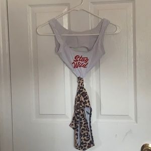 Stay wild bathing suit!